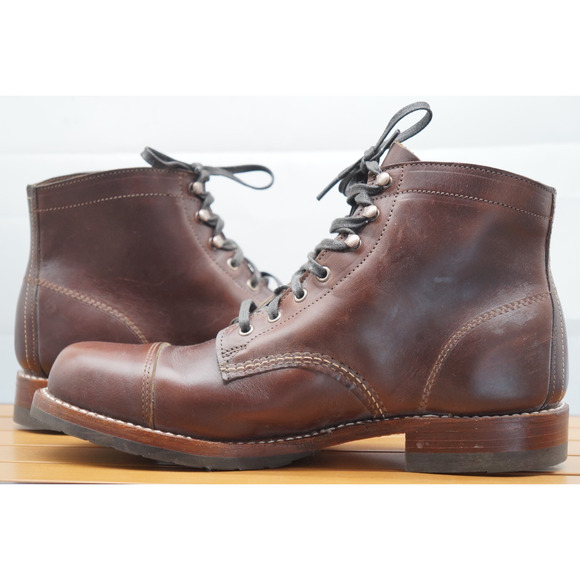 Wolverine 1000 Mile Boots Men 10.5 D Leather Cap Toe Goodyear Welt Heritage - Picture 7 of 13
